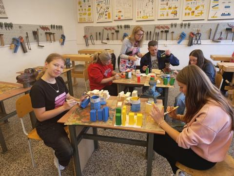 Spolupráce 8.C a DTS Jihlava; Projekt "Kostky jsou vrženy"