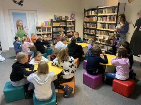 Program v knihovně  3.B