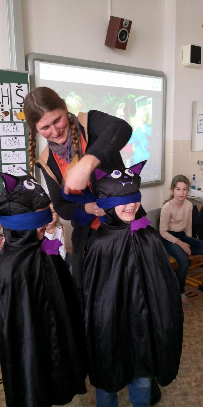 Netopýři ve škole  1.A