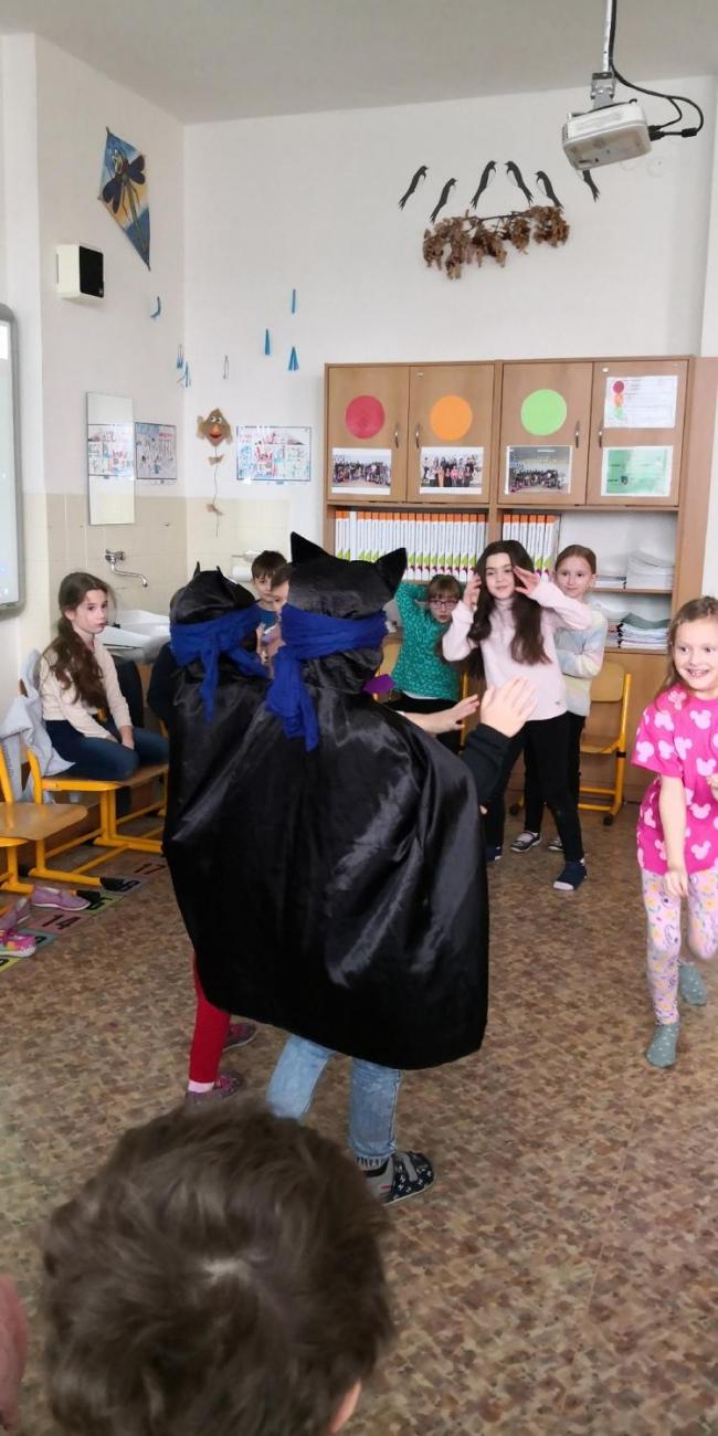 Netopýři ve škole  1.A