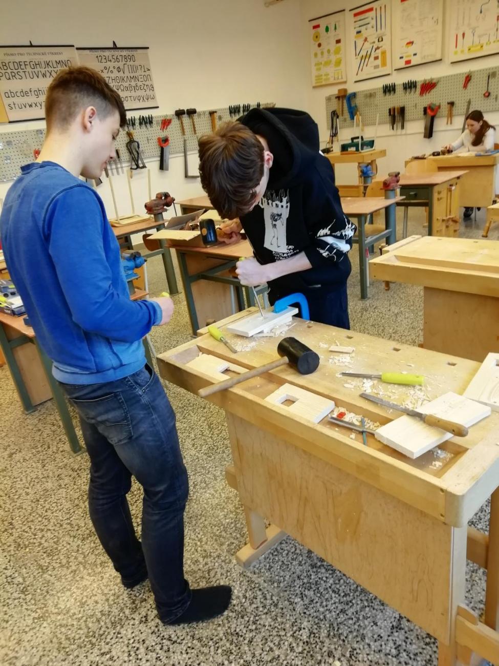 Seminář světa práce – dlabání, 9. ročník