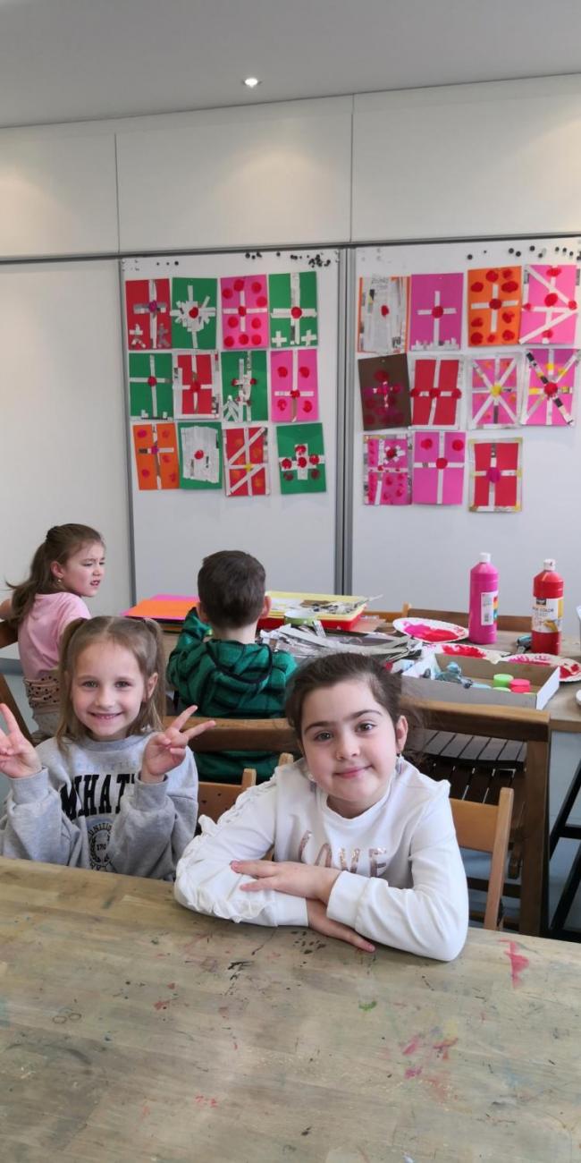 Velikonoční tvoření v galerii  1.A