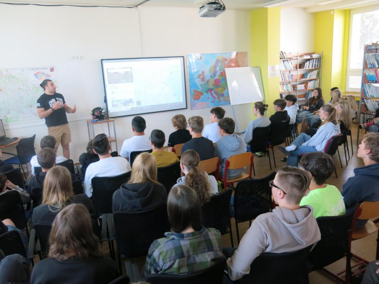 Beseda s hráčem amerického fotbalu