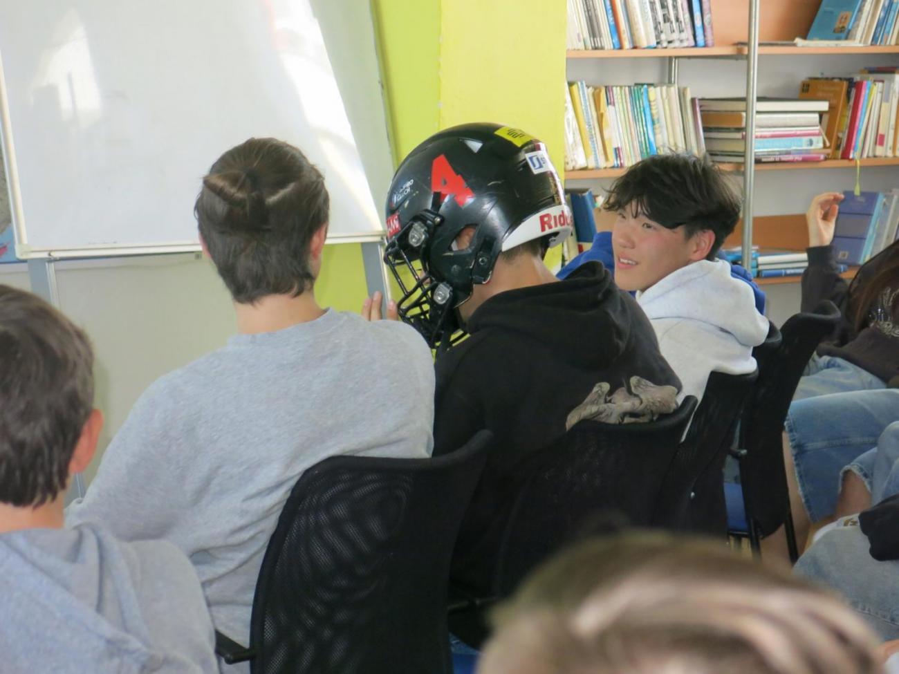 Beseda s hráčem amerického fotbalu