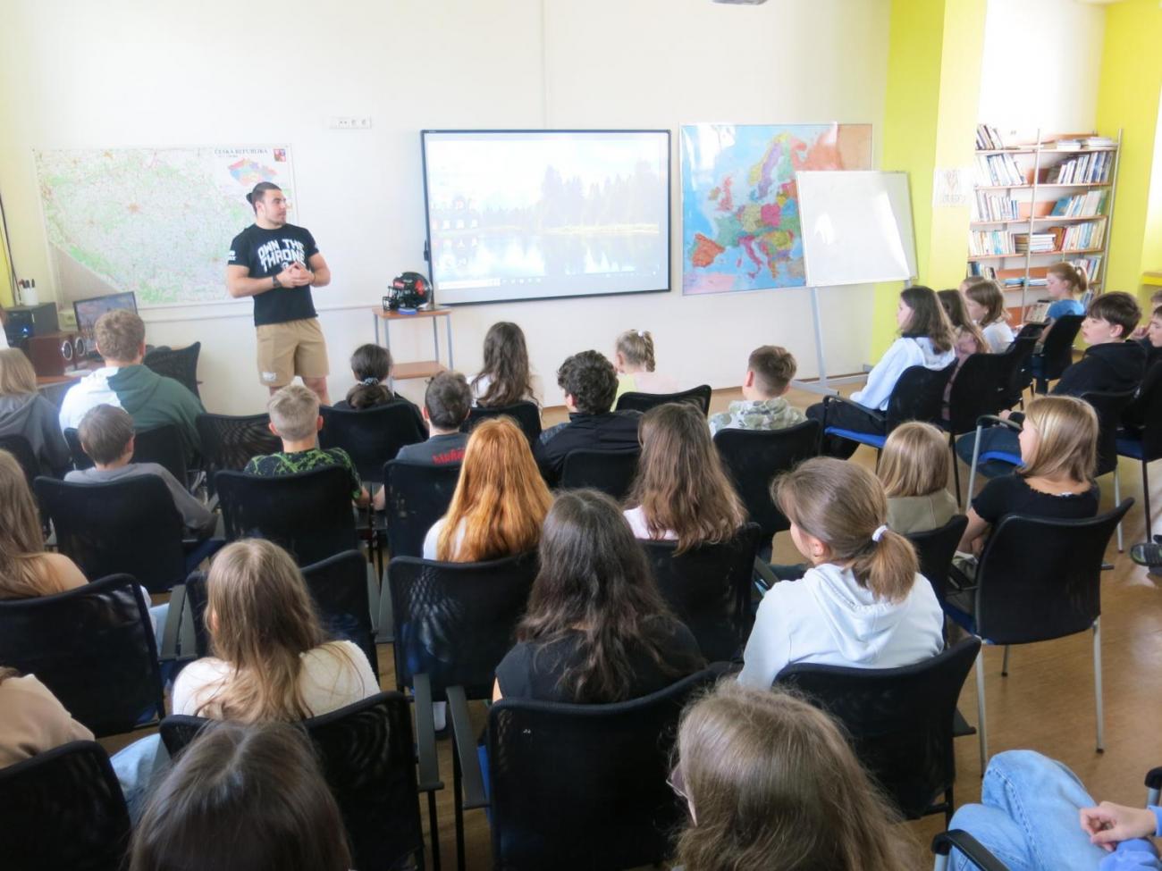 Beseda s hráčem amerického fotbalu