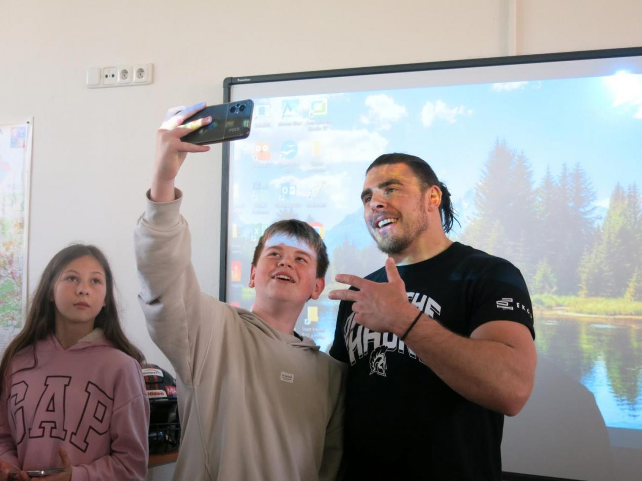 Beseda s hráčem amerického fotbalu