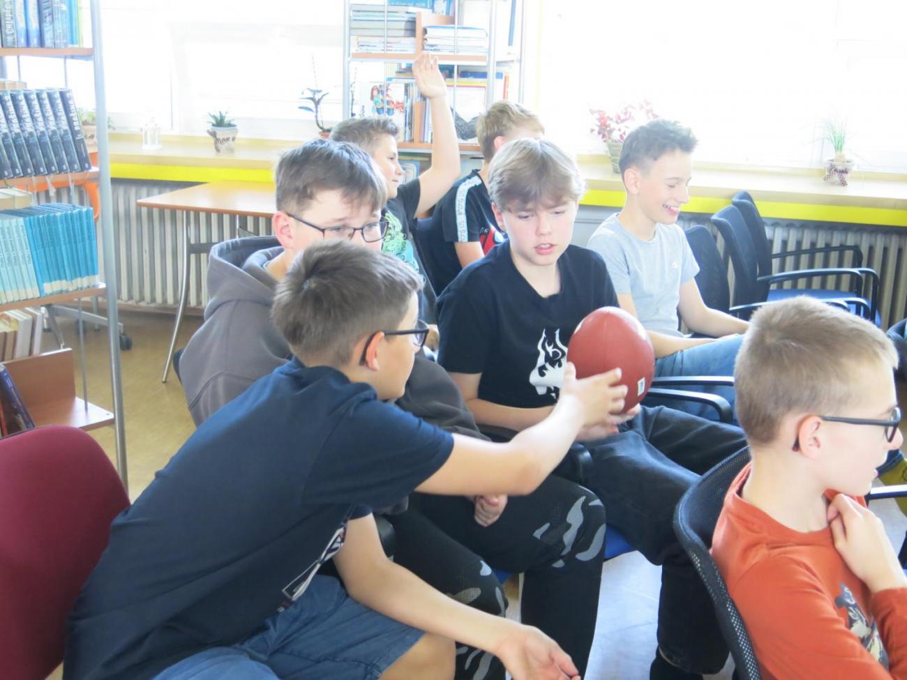 Beseda s hráčem amerického fotbalu