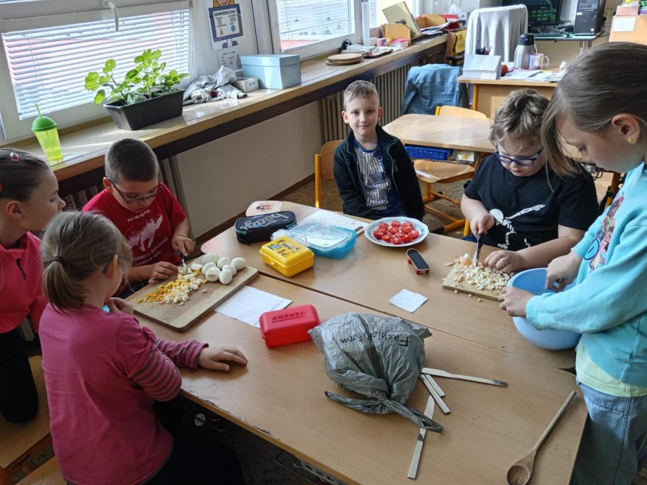 Příprava svačiny  2.B