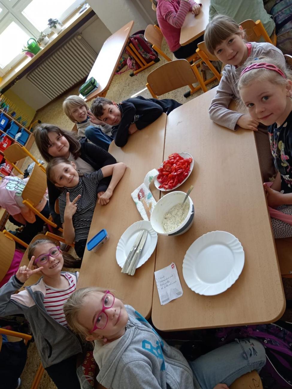 Příprava svačiny  2.B