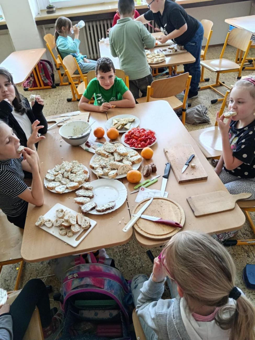 Příprava svačiny  2.B