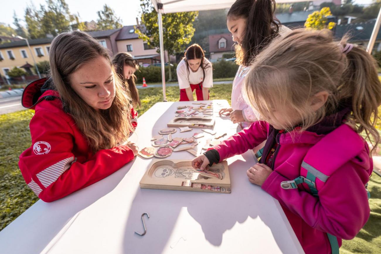 Dětský den na dopravním hřišti, 1. ročníky s 5.B