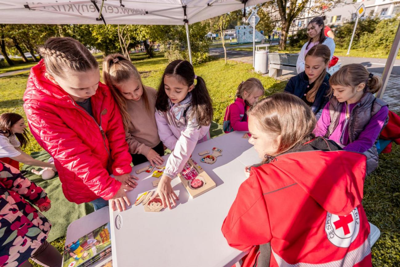 Dětský den na dopravním hřišti, 1. ročníky s 5.B