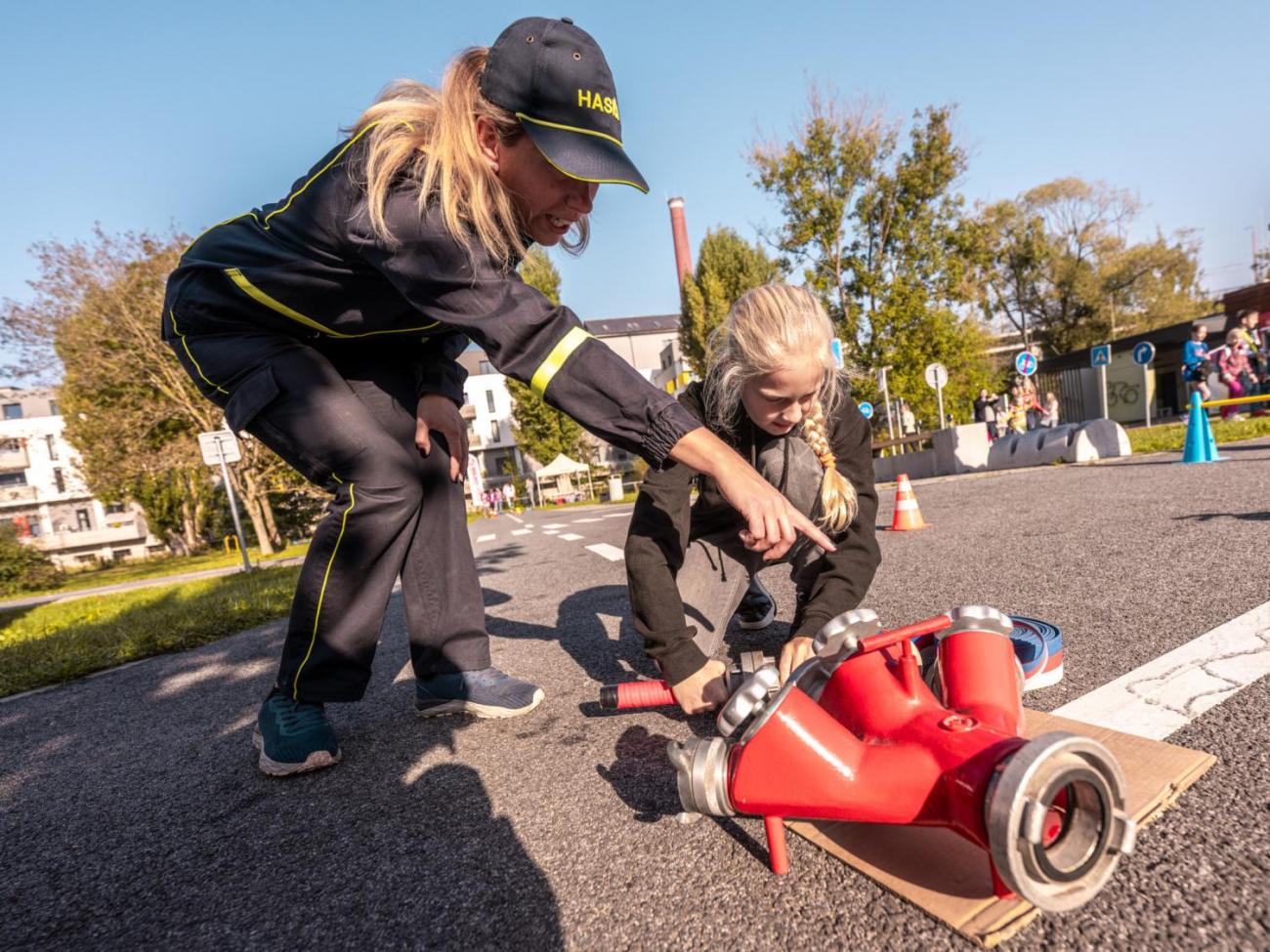 Dětský den na dopravním hřišti, 1. ročníky s 5.B