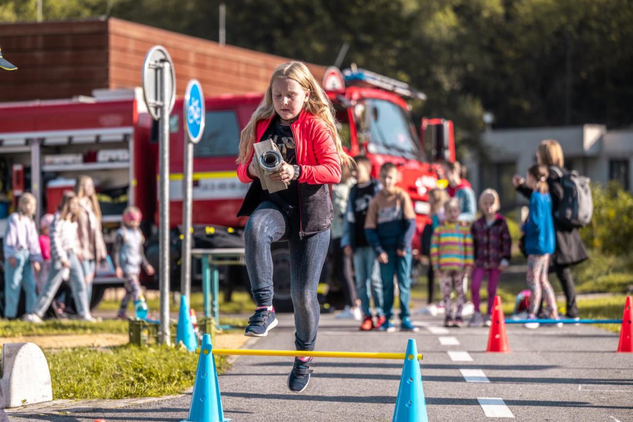Dětský den na dopravním hřišti, 1. ročníky s 5.B