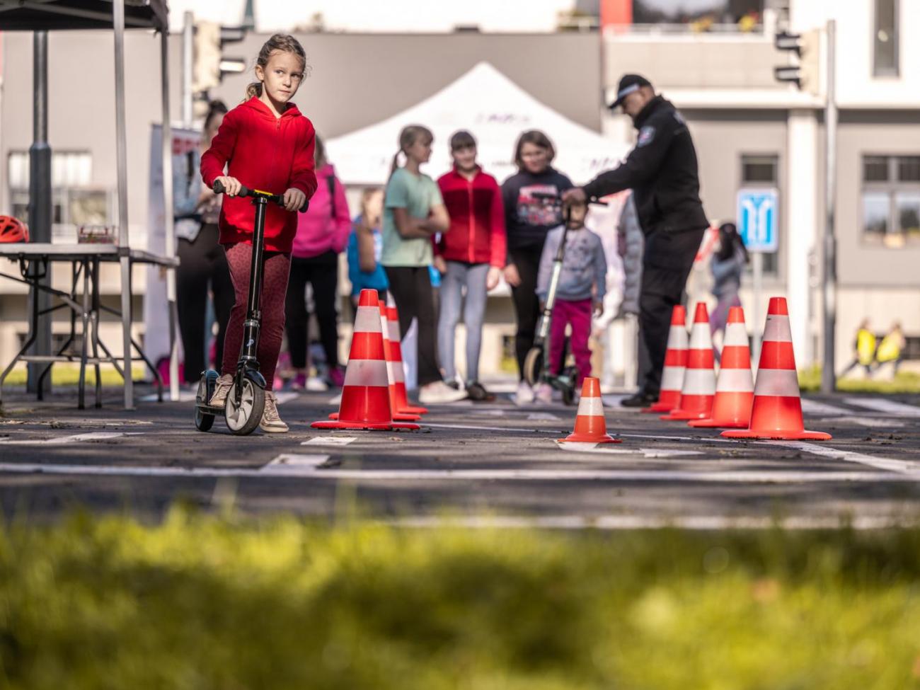 Dětský den na dopravním hřišti, 1. ročníky s 5.B