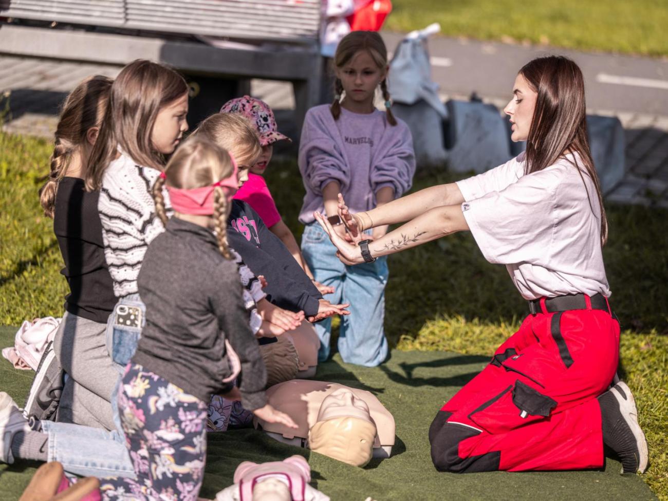 Dětský den na dopravním hřišti, 1. ročníky s 5.B