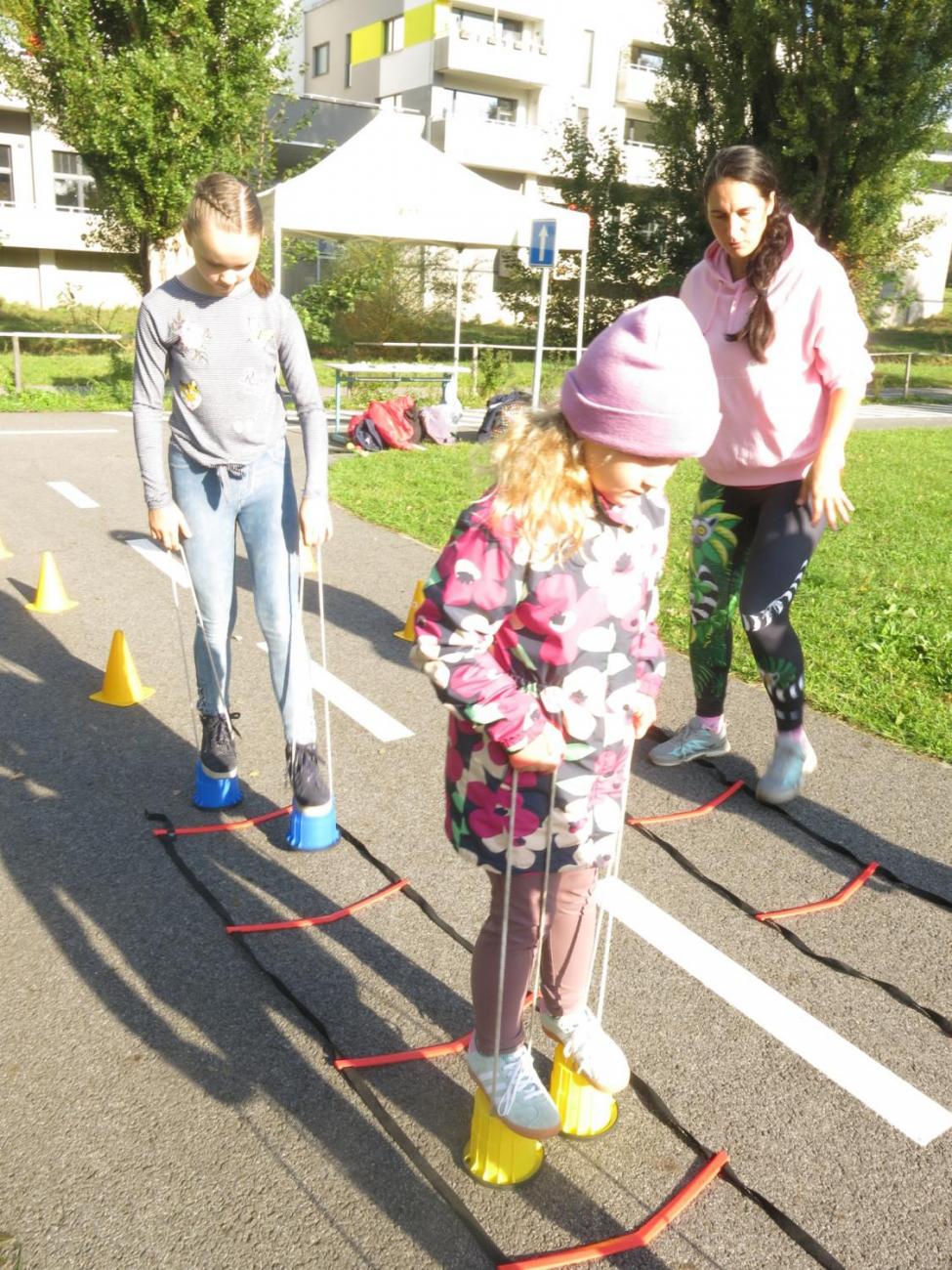 Dětský den na dopravním hřišti, 1. ročníky s 5.B