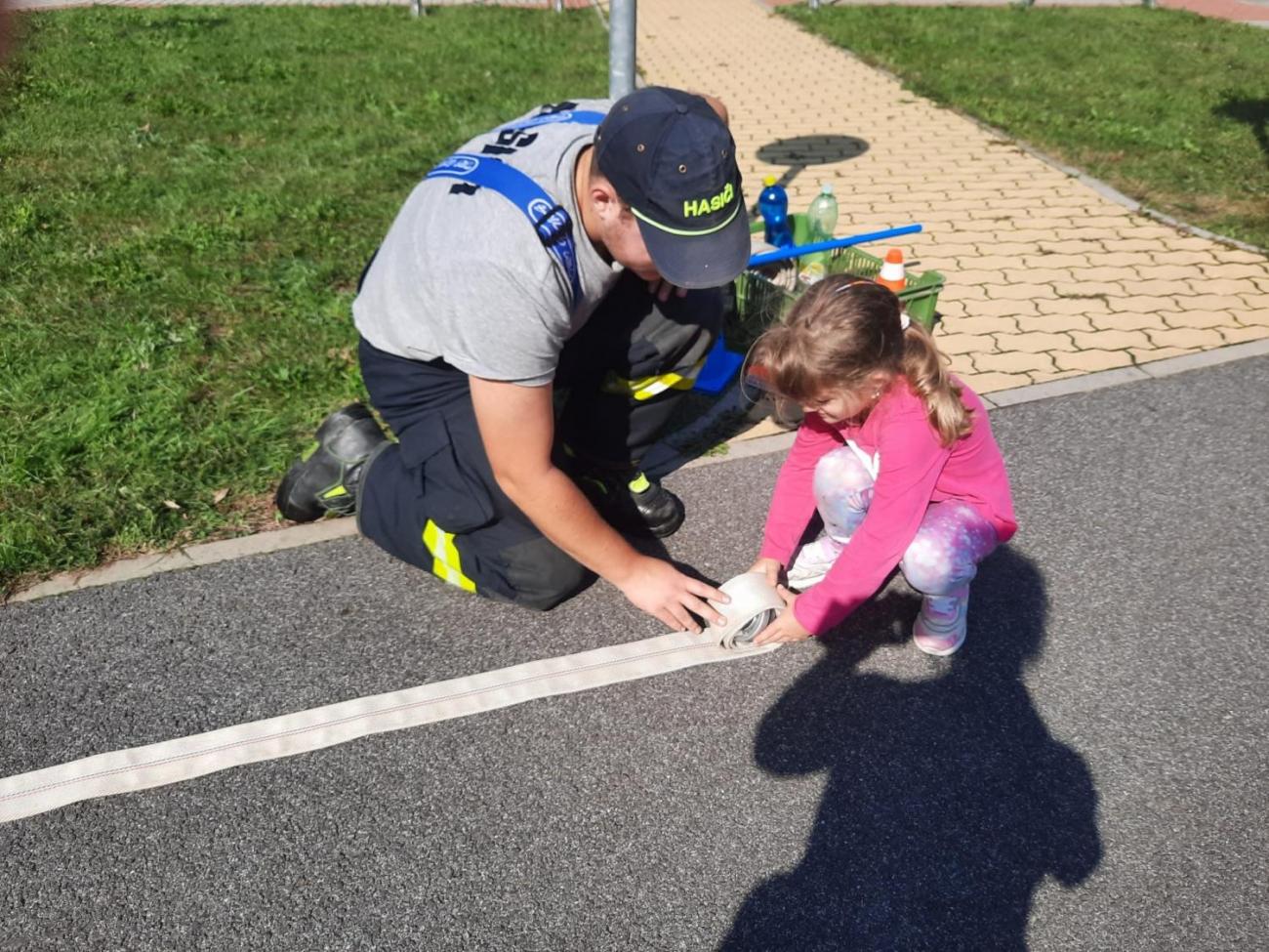 Dětský den na dopravním hřišti, 1. ročníky s 5.B