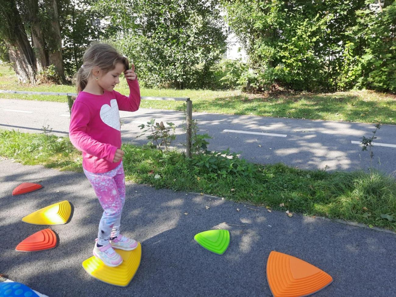 Dětský den na dopravním hřišti, 1. ročníky s 5.B