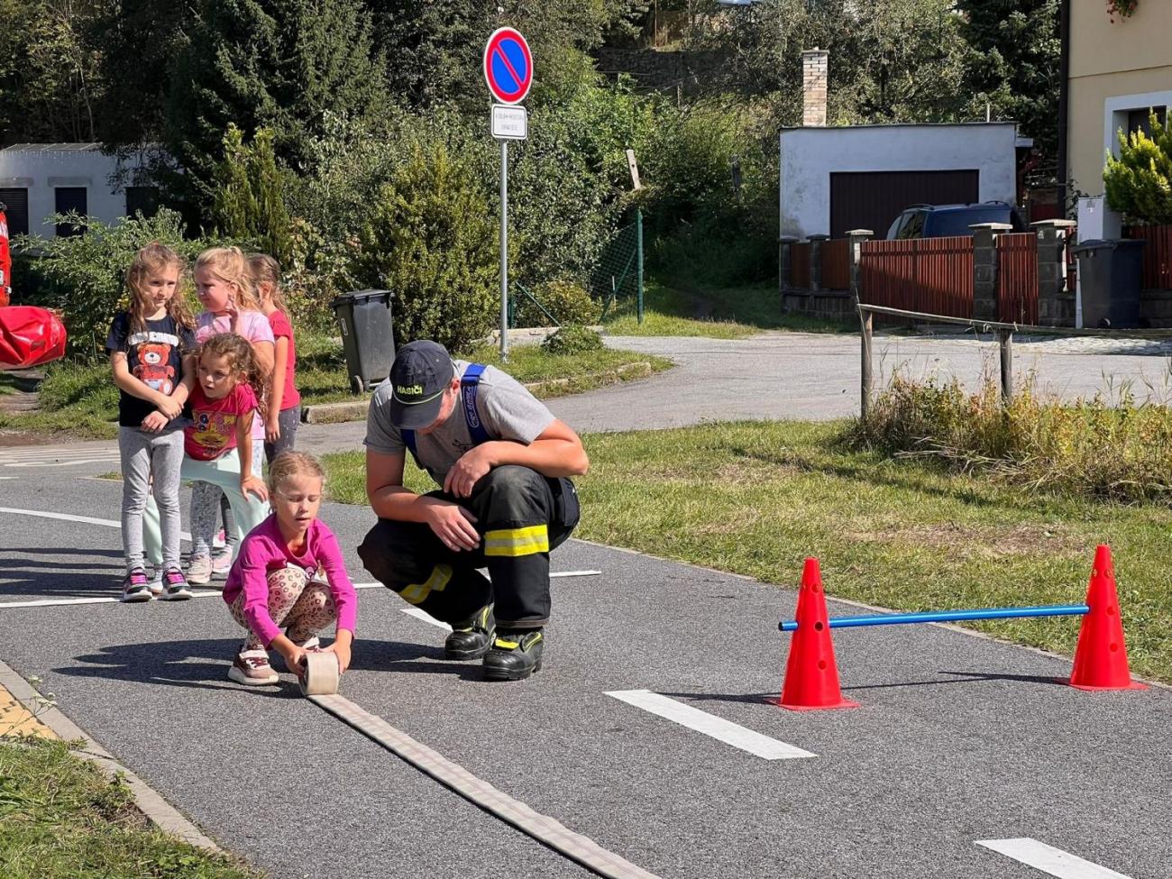 Dětský den na dopravním hřišti, 1. ročníky s 5.B