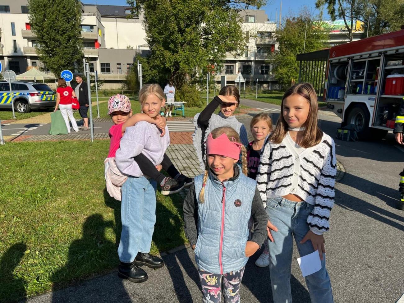 Dětský den na dopravním hřišti, 1. ročníky s 5.B