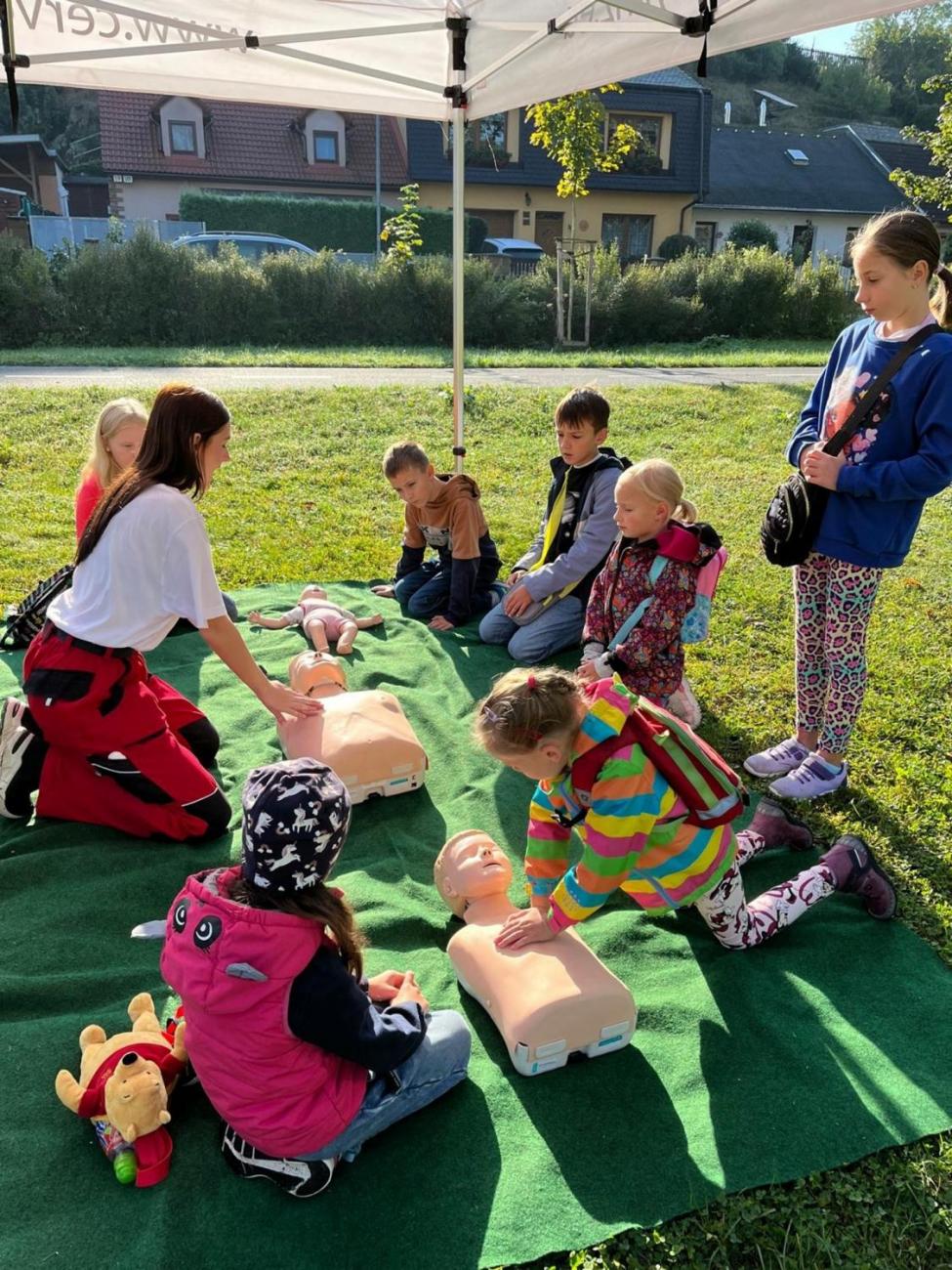 Dětský den na dopravním hřišti, 1. ročníky s 5.B