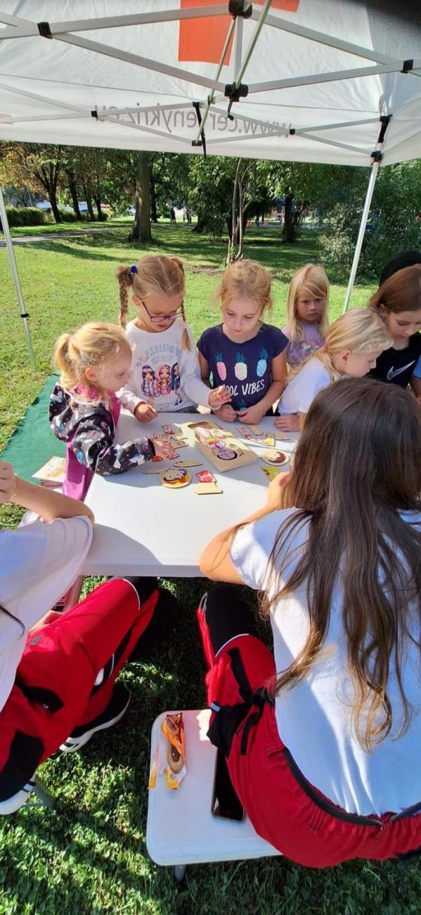 Dětský den na dopravním hřišti, 1. ročníky s 5.B