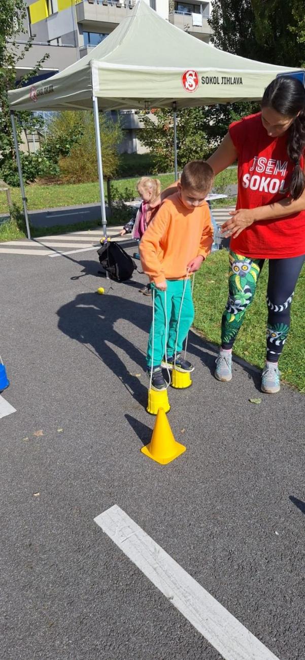 Dětský den na dopravním hřišti, 1. ročníky s 5.B