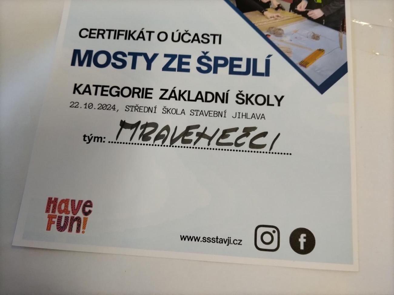 Stavíme mosty ze špejlí