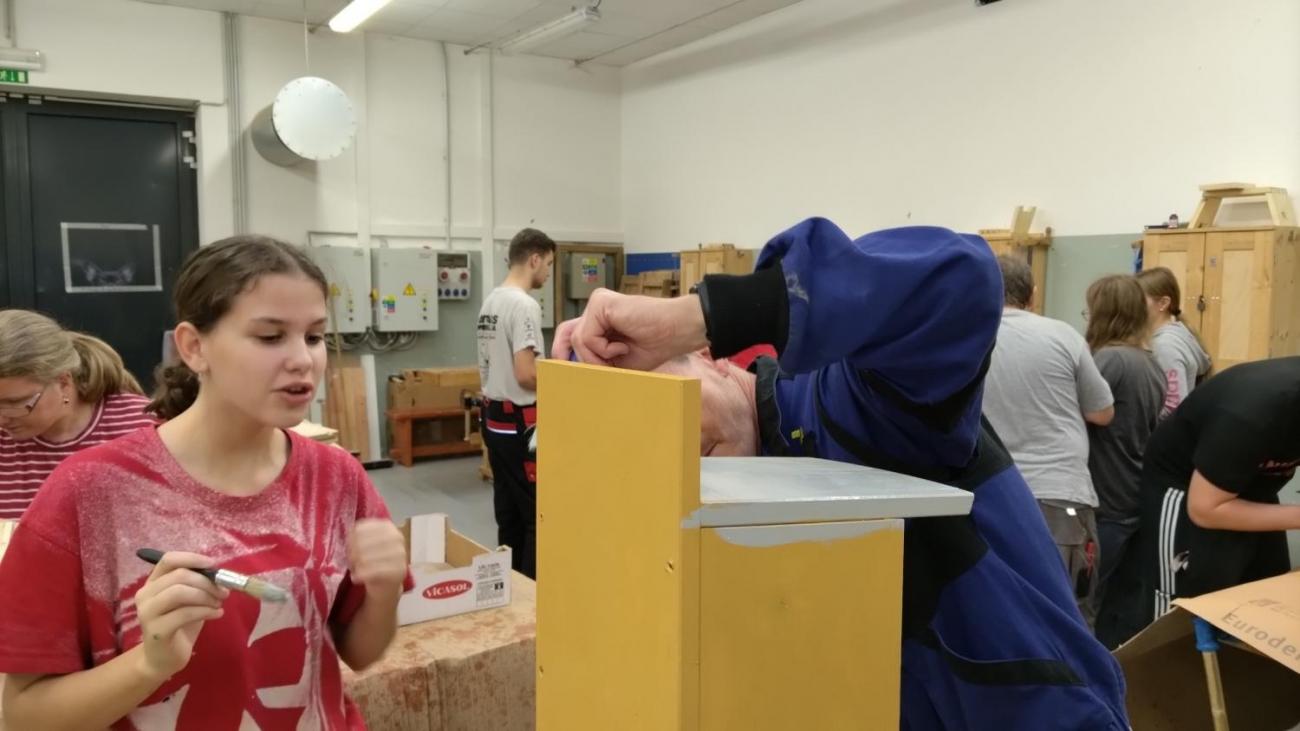 Projekt "Budka"; Spolupráce 7.C s klienty DTS Jihlava