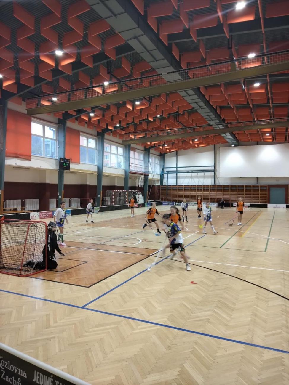 Florbal mladší žákyně - 2. místo v krajském kole