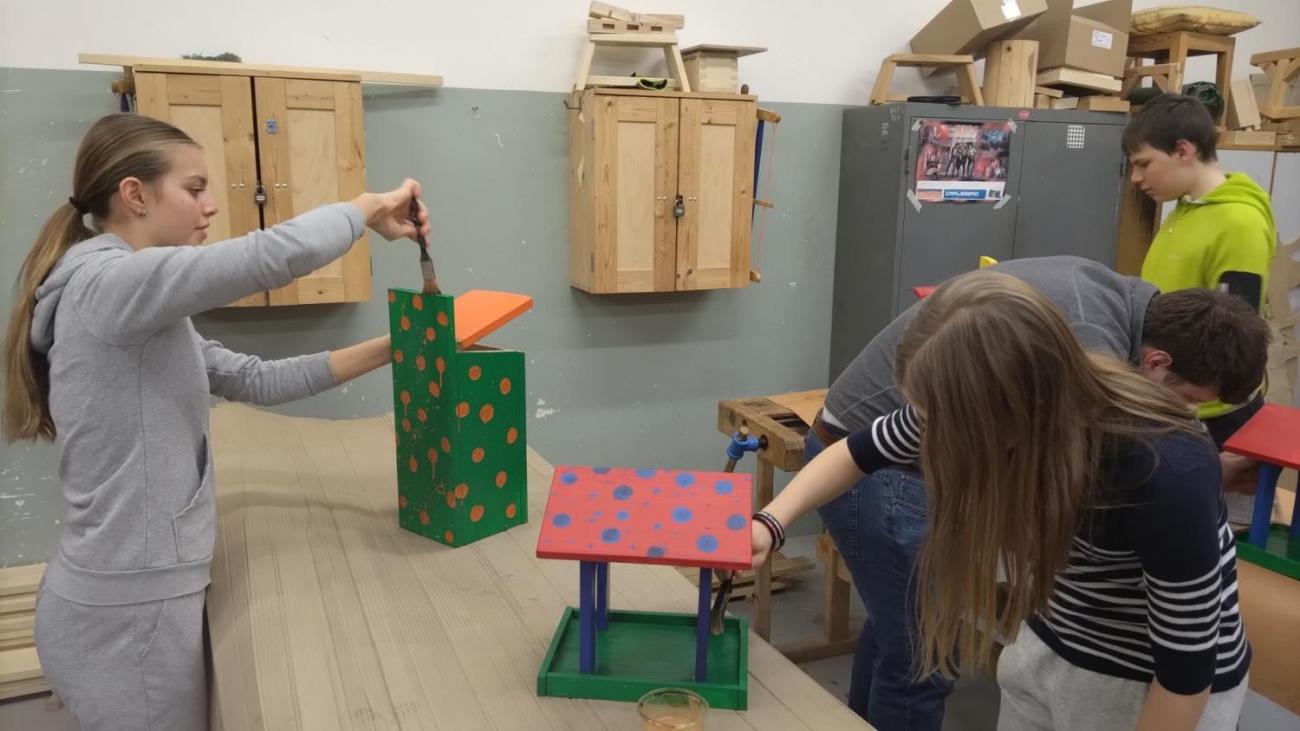 Spolupráce 7.C a DTS Jihlava, Projekt "Budka"