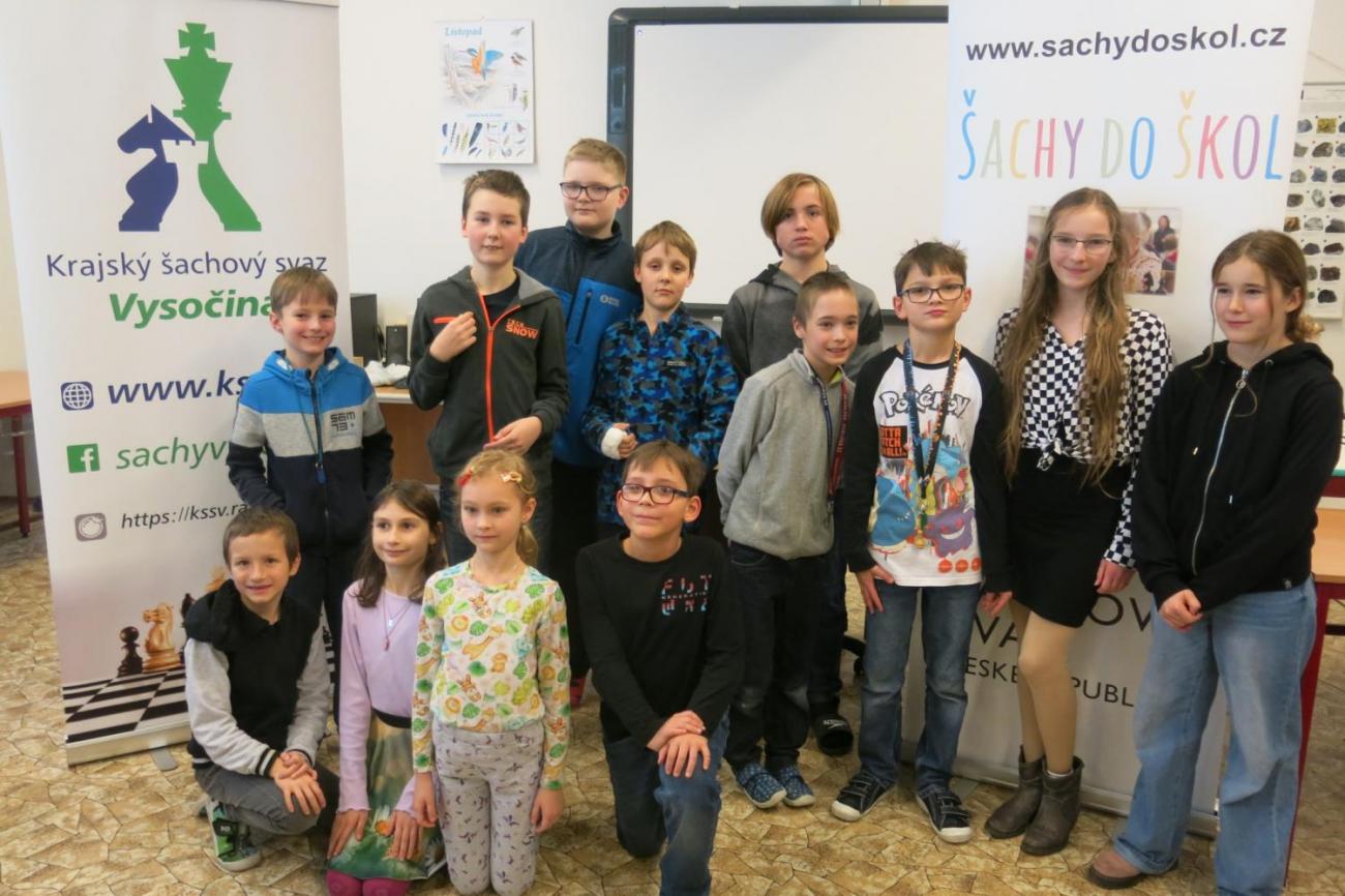 Okresní přebor školních týmů v šachu ve školním roce 2024/2025