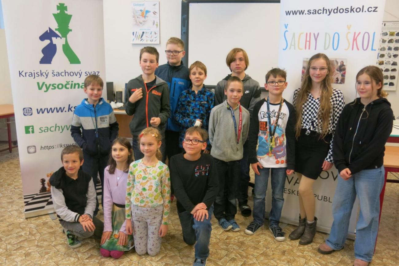 Okresní přebor školních týmů v šachu ve školním roce 2024/2025