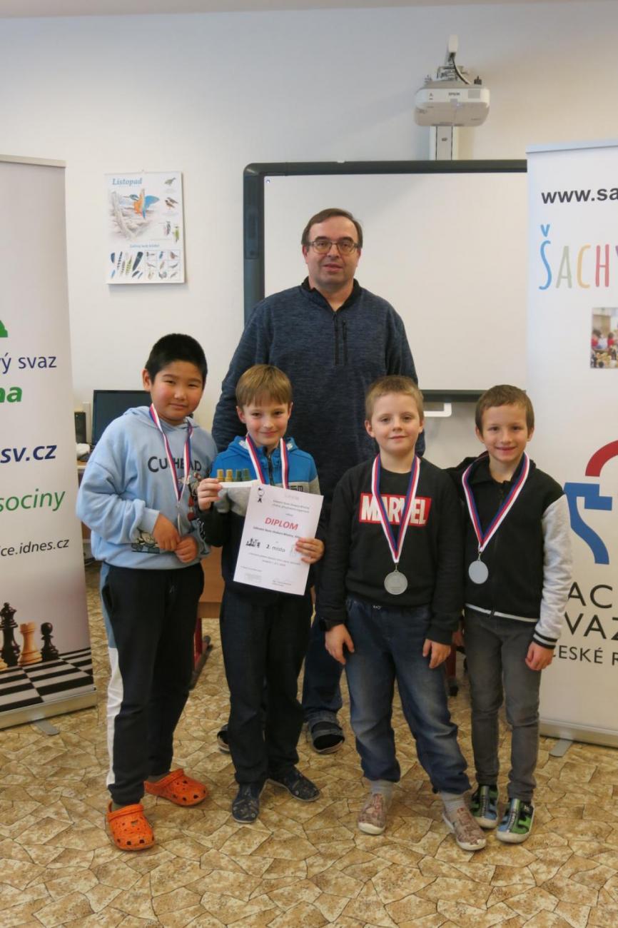 Okresní přebor školních týmů v šachu ve školním roce 2024/2025