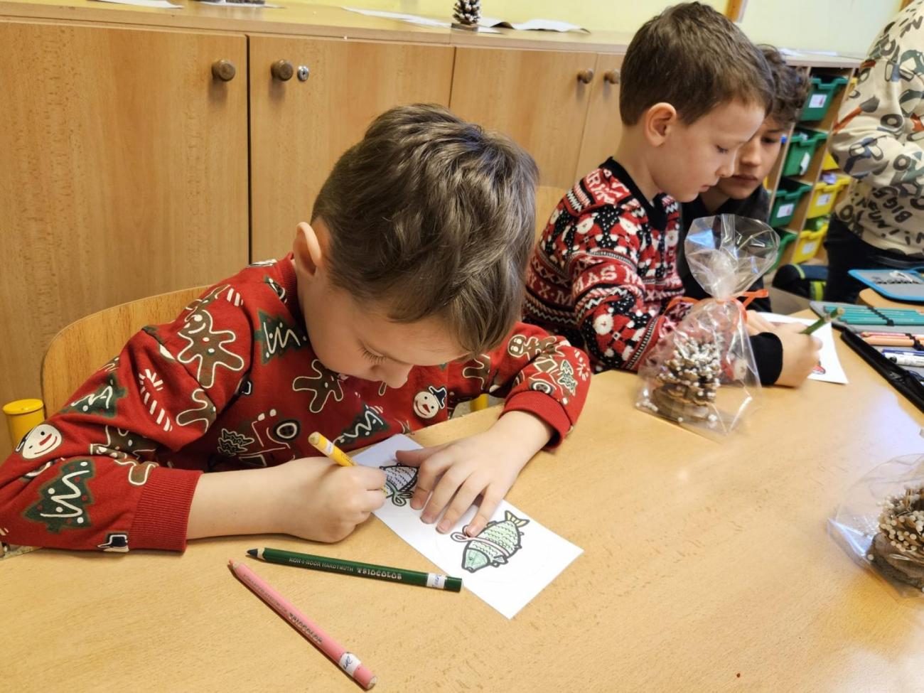 Vánoční besídka s deváťáky  1. C + 9. C