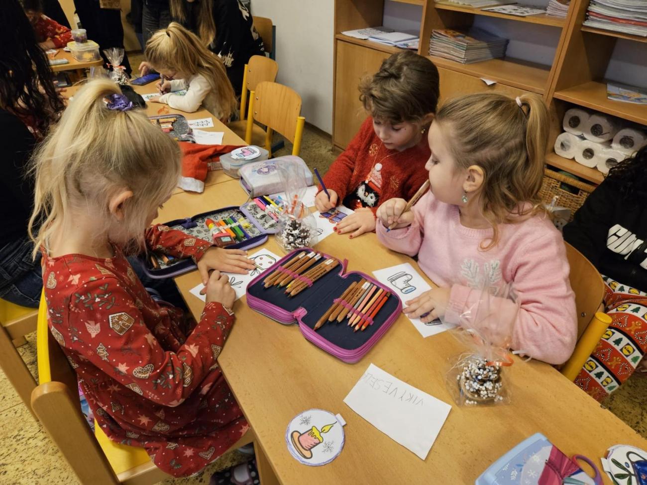 Vánoční besídka s deváťáky  1. C + 9. C