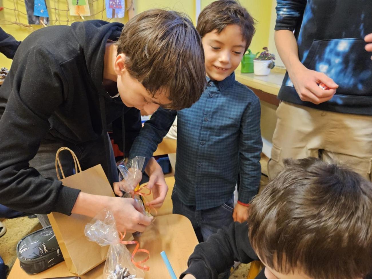 Vánoční besídka s deváťáky  1. C + 9. C