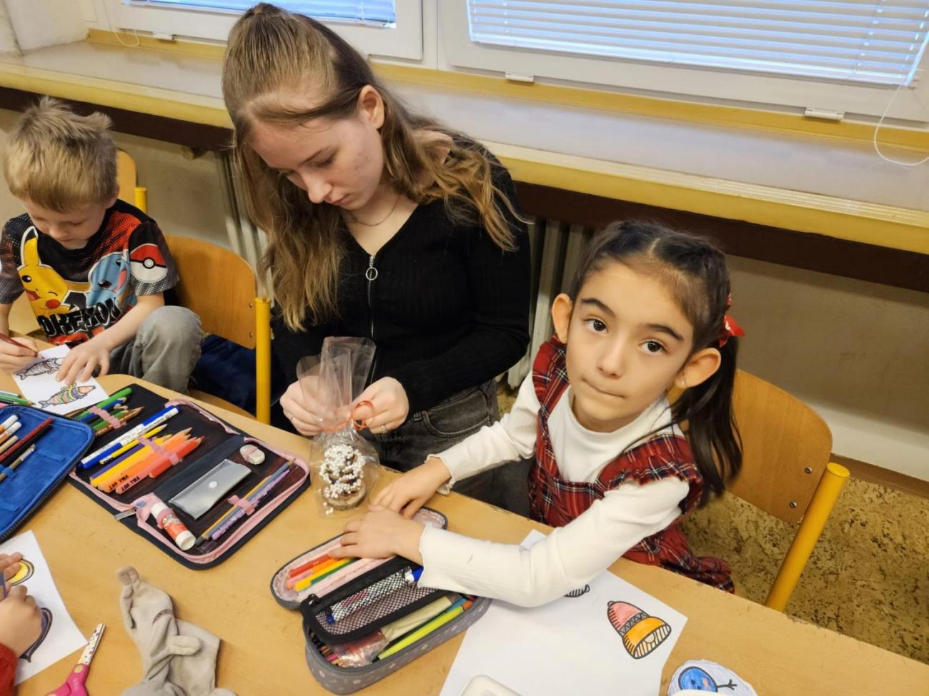 Vánoční besídka s deváťáky  1. C + 9. C