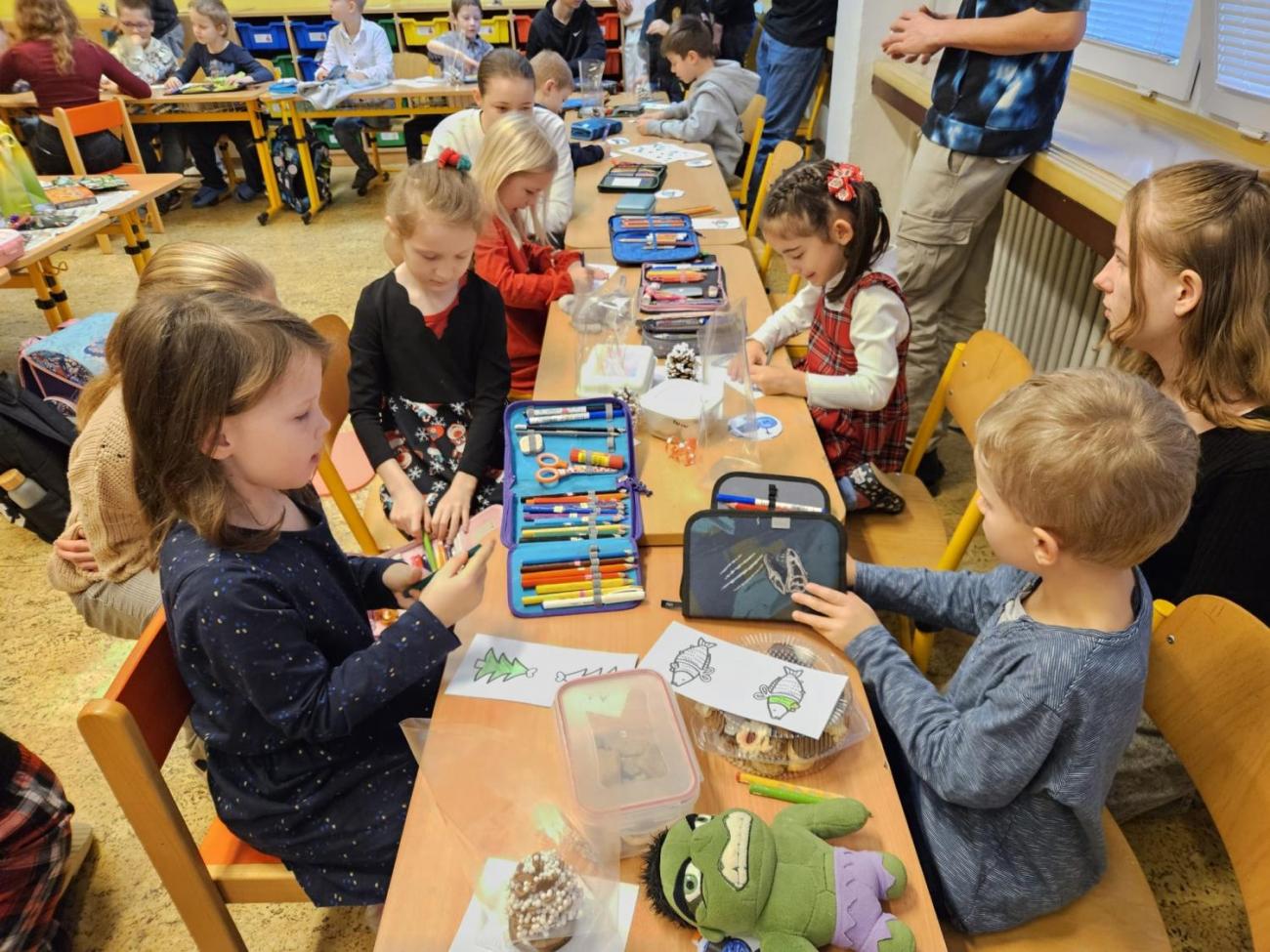 Vánoční besídka s deváťáky  1. C + 9. C