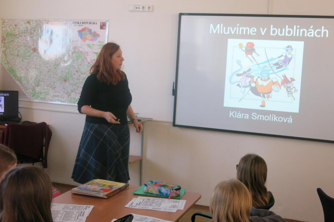 Beseda se spisovatelkou Klárou Smolíkovou – Mluvíme v bublinách