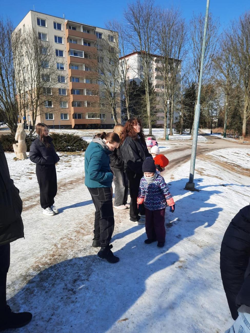 1.C – Sněhové radovánky s deváťáky