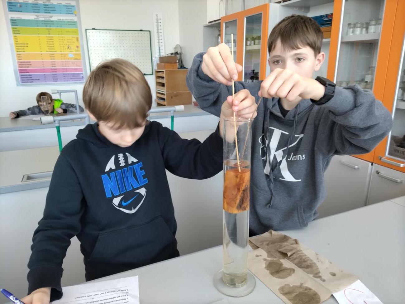 Fyzika 6. ročník - praktická měření objemu