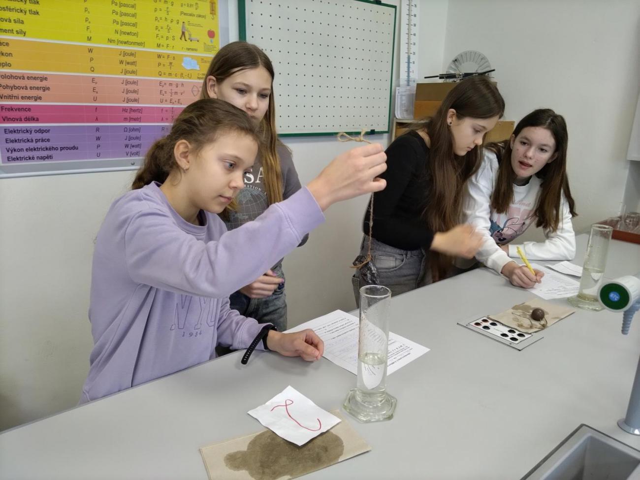 Fyzika 6. ročník - praktická měření objemu