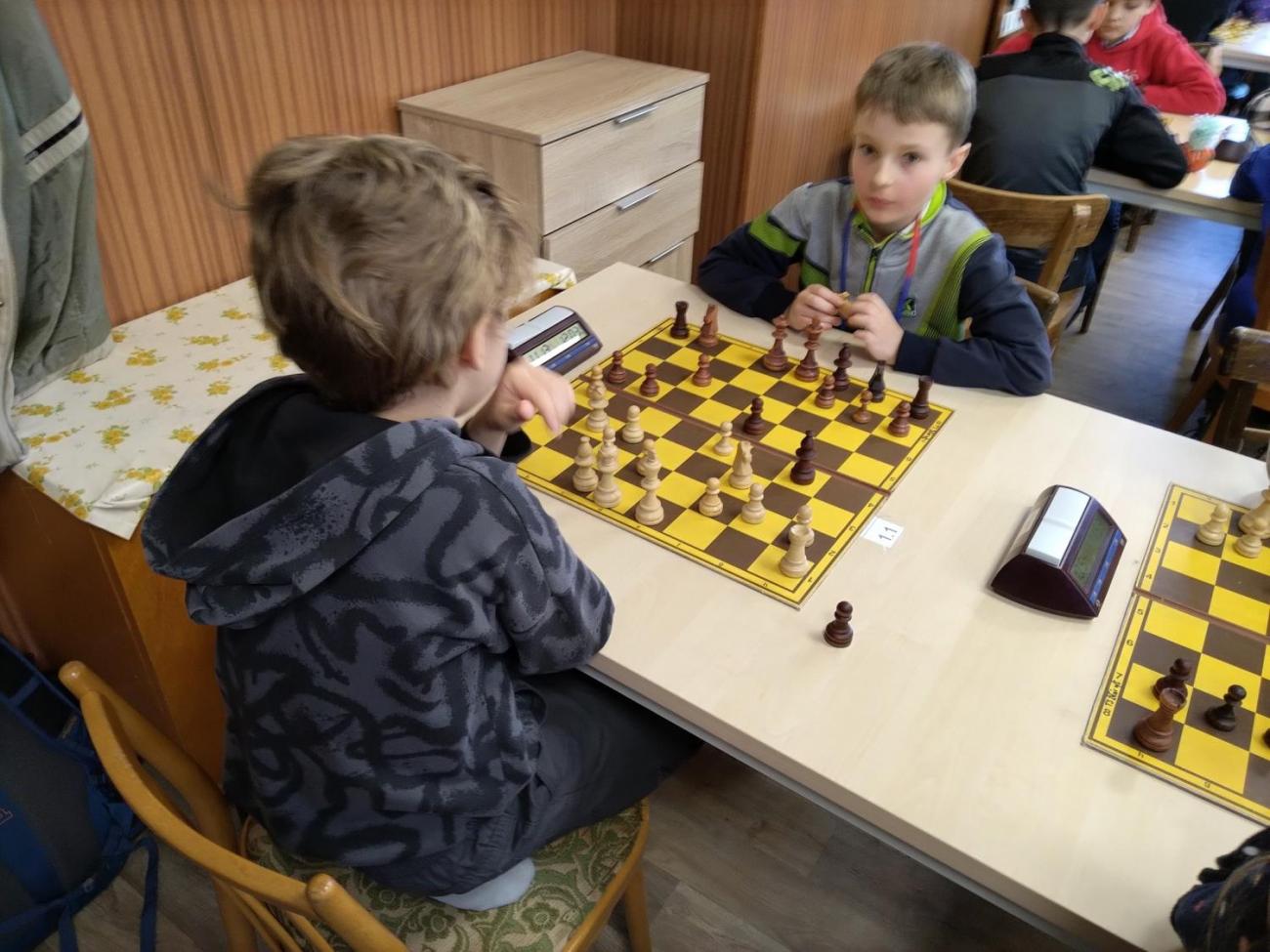 Šachy – krajské kolo, 2. místo