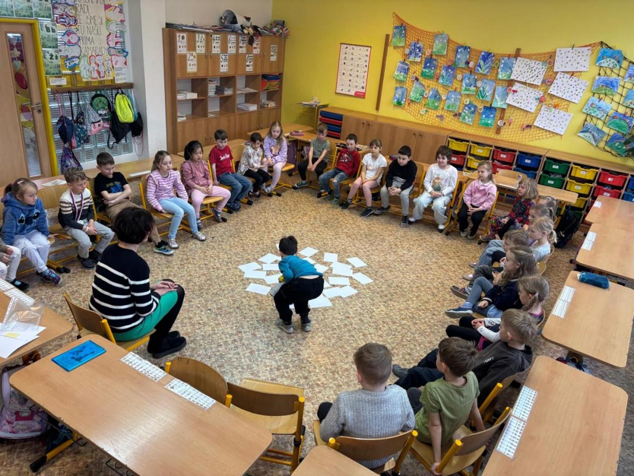 Velikonoční program s paní Pitrovou z Oblastní galerie Vysočiny  1.B