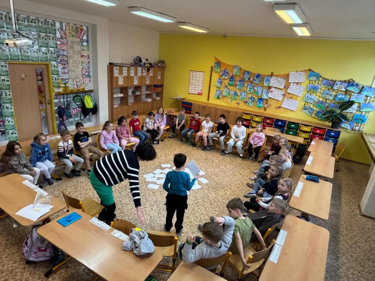 Velikonoční program s paní Pitrovou z Oblastní galerie Vysočiny  1.B