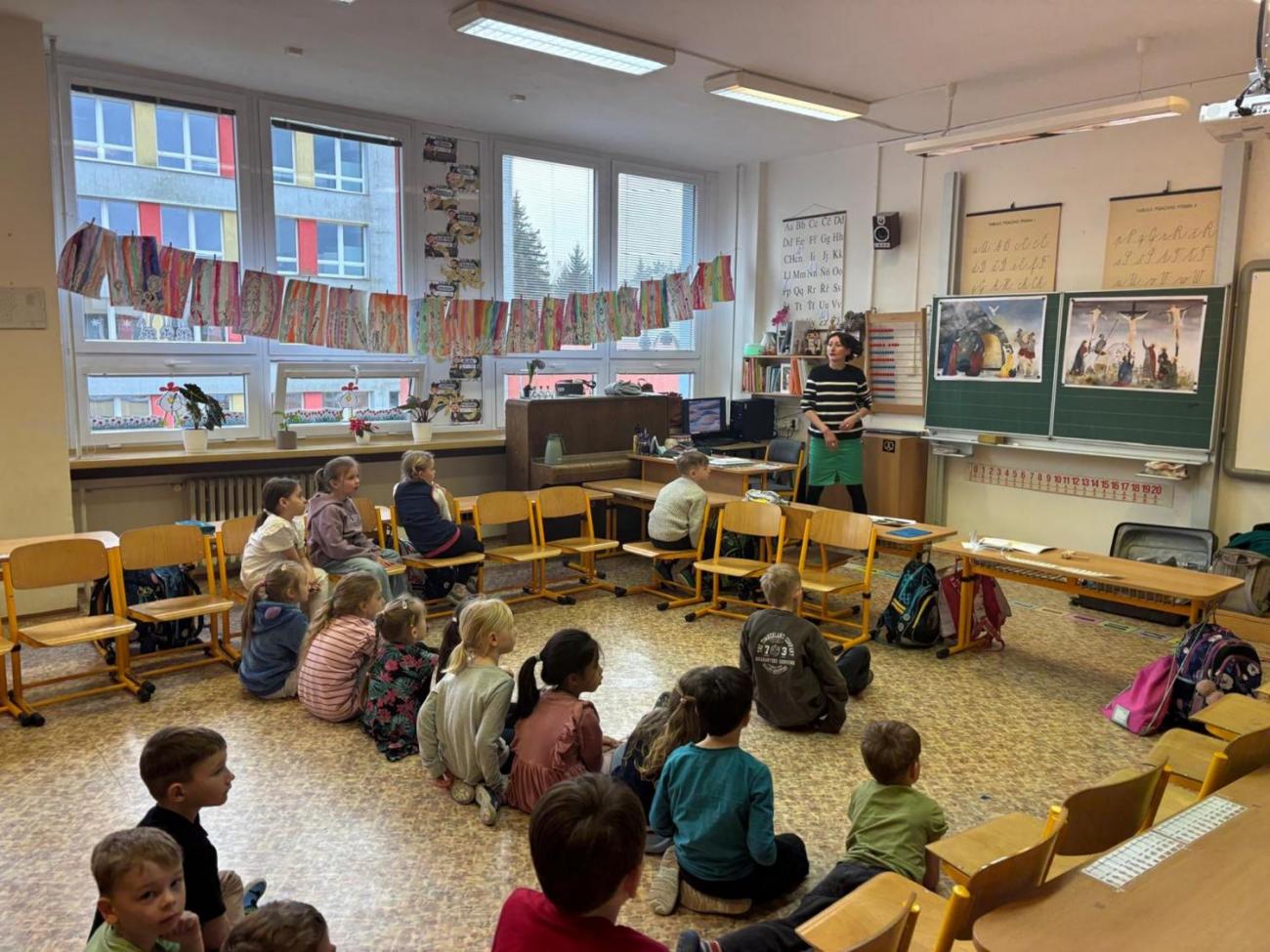 Velikonoční program s paní Pitrovou z Oblastní galerie Vysočiny  1.B