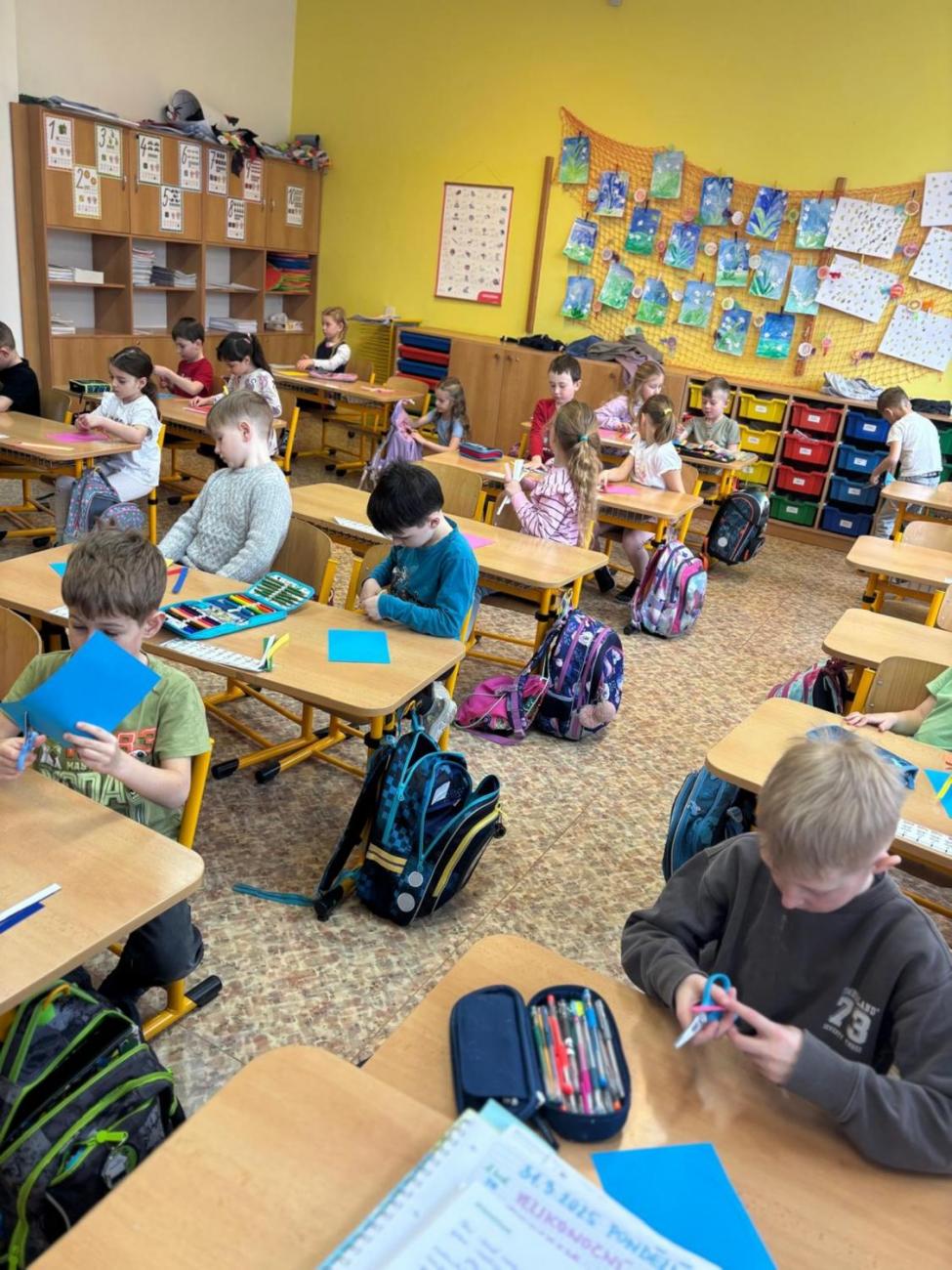 Velikonoční program s paní Pitrovou z Oblastní galerie Vysočiny  1.B