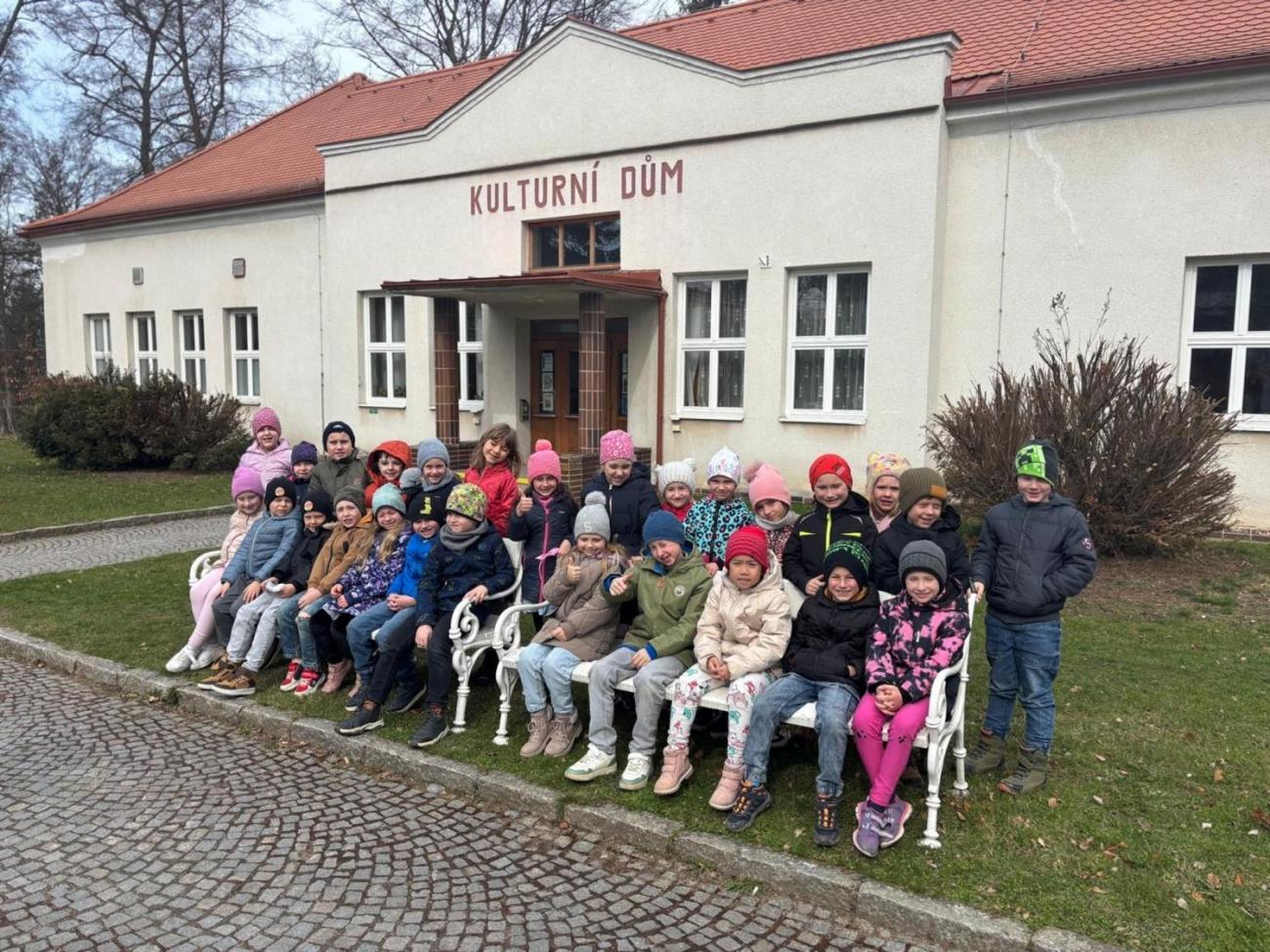 Prvňáčci v Divadle Na Kopečku